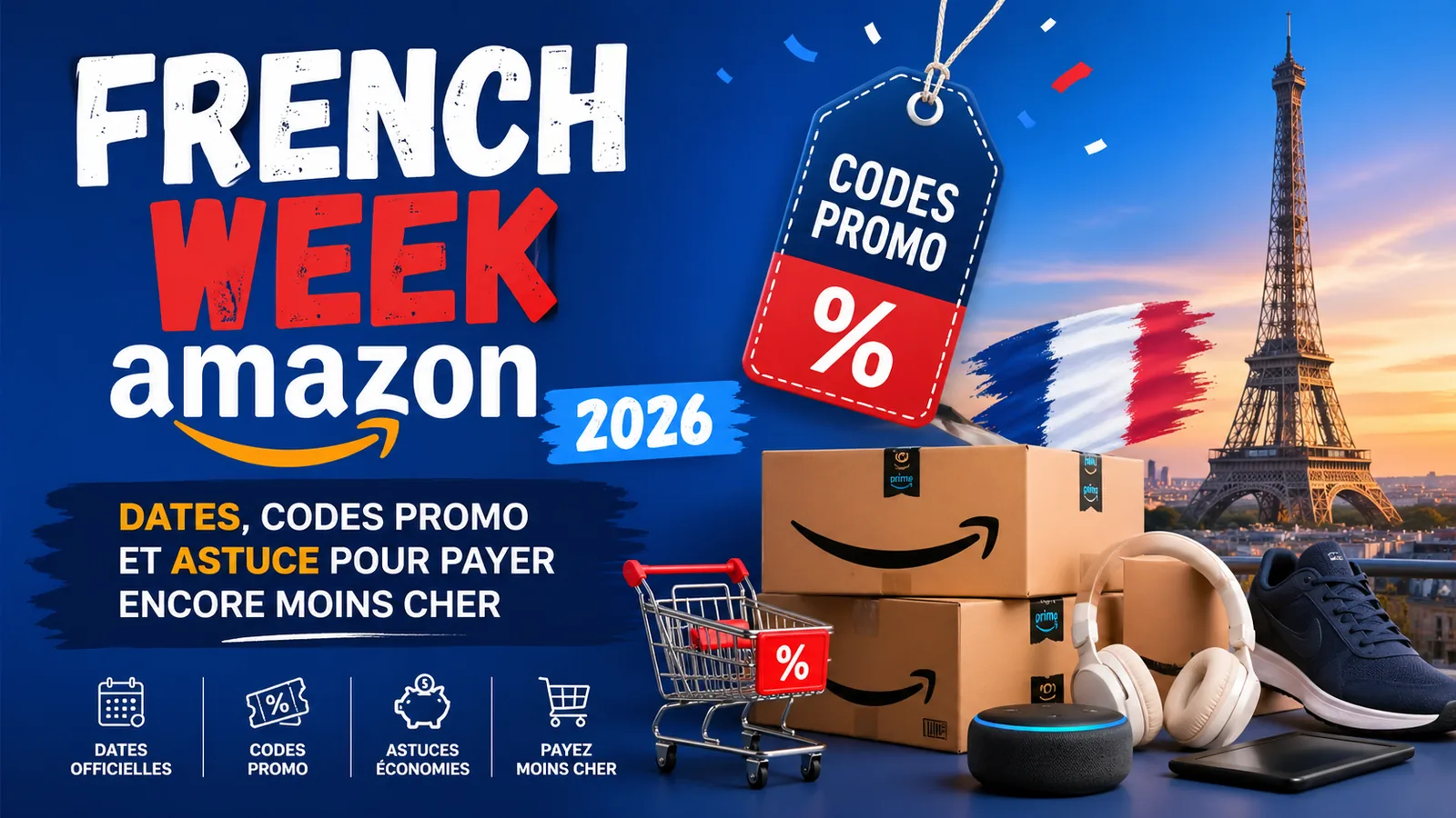 French Week Amazon 2026 — codes promo et comparaison prix Europe