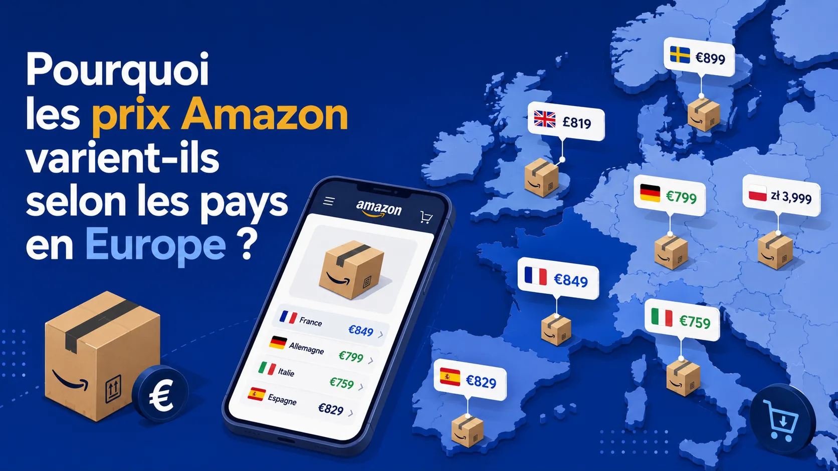 Pourquoi les prix Amazon varient-ils selon les pays en Europe ?