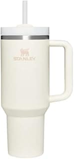 STANLEY 1913 Quencher H2.0 Flowstate Tumbler 1.2L – Cold for 11 Hours – Iced for 48 Hours – Metal Water Bottle with Straw, Handle and Lid – Dishwasher Safe – Travel Mug for Cold Drinks – Cream
