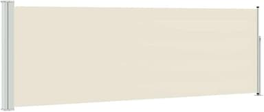"vidaXL Patio Retractable Side Awning - Cream Coloured 10…