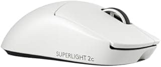 Logitech G PRO X SUPERLIGHT 2c wireless gaming mouse, 53 g pro-grade compact mouse with 5 programmable buttons, USB-C charging, 44K DPI sensor, up to 8 kHz polling for PC/Mac - White - 1