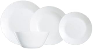 Arcopal Zelie – Crockery Set, 19 Pieces, White, 28x22x26 cm