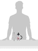 Bodum French Press Caffettiera Black - 350ml / 3 Cup Coffee Maker - Durable Glass & Stainless Steel Filter - BPA-Free Dishwasher Safe Percolator - Cafetiere Made in Portugal - 2