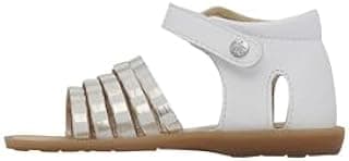 Naturino RUBINO-Laminate Sandals, White, 26 EU