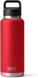 YETI Rambler Bottle Chug, Vaccum Insulated Stainless Steel Bottle with Leakproof Chug Cap, Rescue Red, 46 oz (1.3 L) - 2