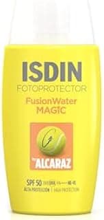 ISDIN Fotoprotector Fusion Water MAGIC by Alcaraz Facial Sunscreen with Ultralight Texture and Watery External Phase with Refreshing Effect, 50 ml - 1