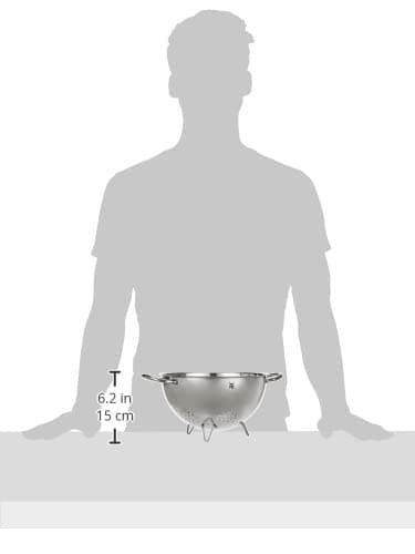 WMF Gourmet Passoire en Acier Inoxydable Cromargan 24 cm avec Pieds, passoire à pâtes, passoire de Cuisine, Passe au Lave-Vaisselle - 3