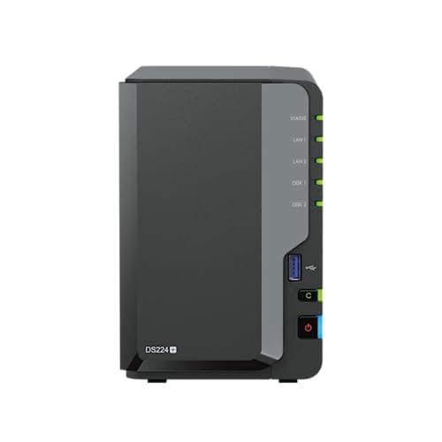 DS224+ Bt NAS 2 emp. 2.0/2.7 GHz 64b QuadCore 2Go 2 LAN GbE USB3.2 - 2