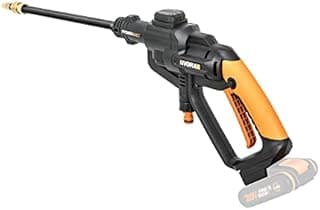 WORX Nettoyeur Haute Pression sans Fil 20V Hydroshot WG620E.9, outil mobile sans raccord d'eau fixe, livré sans batterie ni chargeur, avec set d'accessoires - 1
