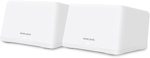 MERCUSYS WiFi 7 Mesh BE9300Mbps Tri-Bande Halo H47BE(2-Pack), Couverture jusqu'à 550 m², Connecter jusqu'à 200 Appareils, 3 Ports 2.5G, Canaux 320 MHz, Easy App Control