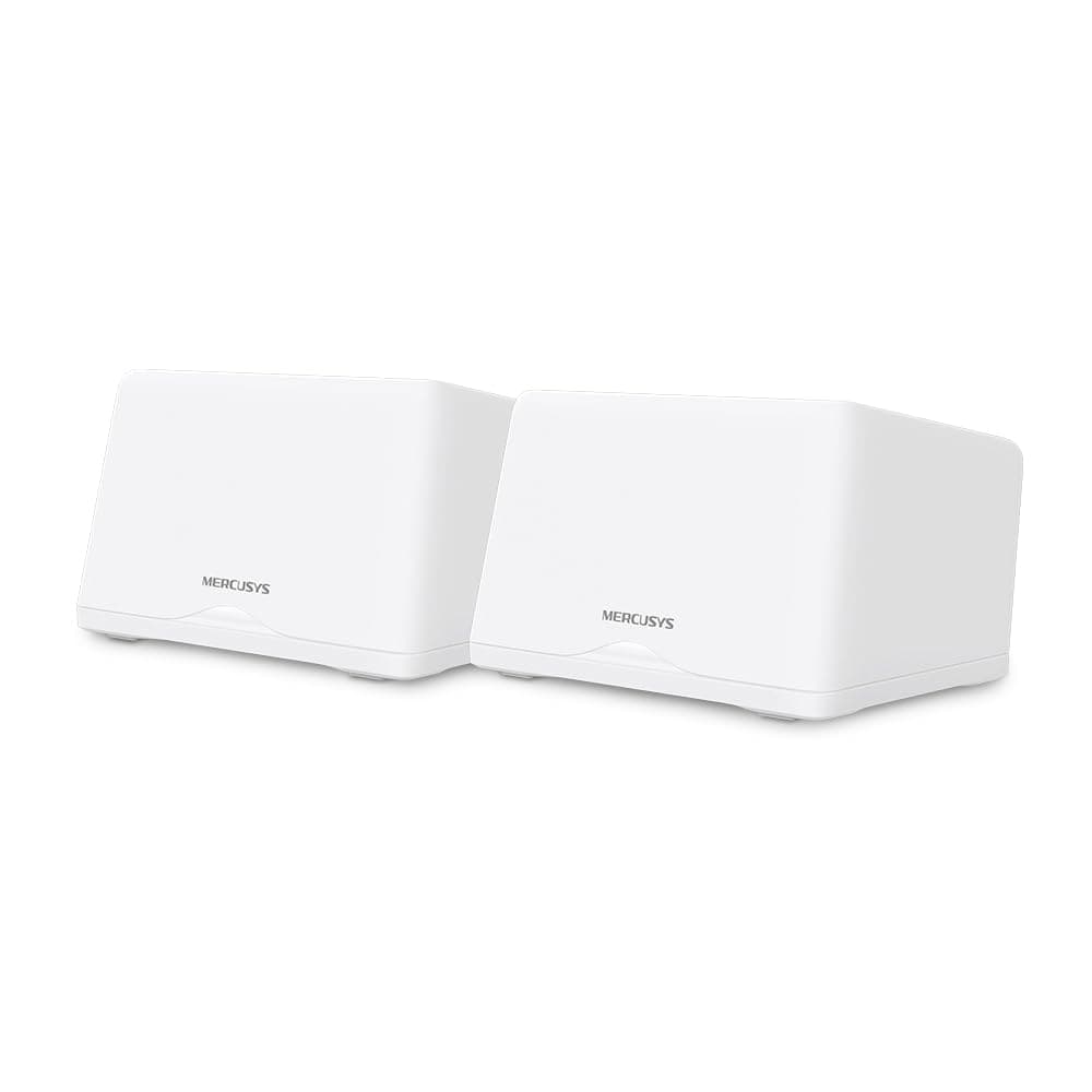 MERCUSYS WiFi 7 Mesh BE9300Mbps Tri-Bande Halo H47BE(2-Pack), Couverture jusqu'à 550 m², Connecter jusqu'à 200 Appareils, 3 Ports 2.5G, Canaux 320 MHz, Easy App Control