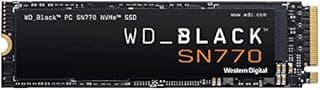 WD_BLACK SN770 2TB NVMe M.2 SSD, M.2 2280 NVMe SSD, Gaming Solid State drive, PCIe Gen4, High Performance Gaming drive, Read speeds up to 5150 MB/s