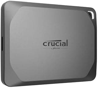 Crucial X9 Pro 2TB Portable External SSD - Up to 1050MB/s…