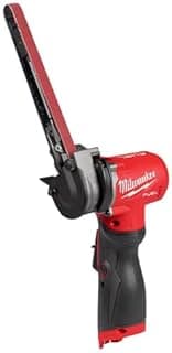 Milwaukee Sander with Abrasive Belt - 12V Fuel - Half Inch X 18 Inch - Quick Point Removal - Speed Adjustment - Without Battery - 1