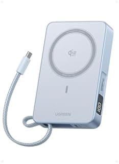 UGREEN MagFlow for MagSafe Power Bank Qi2 25W Wireless Fa…