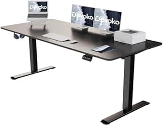 Devoko Bureau Assis-Debout Électrique 160x70 cm - Grand B…