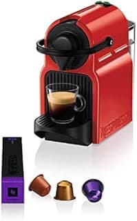 Nespresso Krups Machine à café Inissia rouge, Cafetiere E…