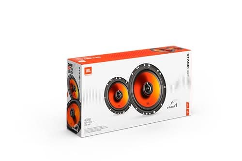 JBL Stage1 GEN2 62F – 6.5 Inch (165mm) 2-Way Coaxial Car Speakers – 50W RMS – 220W Peak – High Sensitivity – OEM Replacement Audio – No Grille – Easy Install – Set of 2 - 12