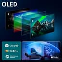 Philips Ambilight 48OLED760 4K OLED Smart TV, 48 Inch Screen with P5 AI Perfect Picture Engine Ultra HD, Titan OS, Dolby Vision and Atmos Sound, Compatible with Alexa and Google Voice Assistant - 3