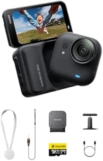 Insta360 GO Ultra Pack Essentiels Noir Minuit – Caméra 4K…