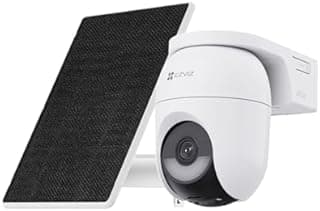 EZVIZ 2K+ Battery Security Camera Outdoor Wireless With Solar Panel, AOV Tech, No Monthly Fee, 512GB, 2.4GHz Wi-Fi 6, AI Human/Vehicle Detection, 360°Colour Night Vision, CB8 Lite Kit - 1