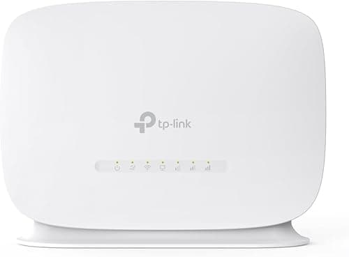TP-Link TL-MR105 Router 4G LTE WiFi N300Mbps, 4G CAT4 speed up to 150Mbps, internal antennas, 4G SIM box, 4G modem, 2 Ethernet ports, 2 SMA-F antenna interfaces, compatible with any operator
