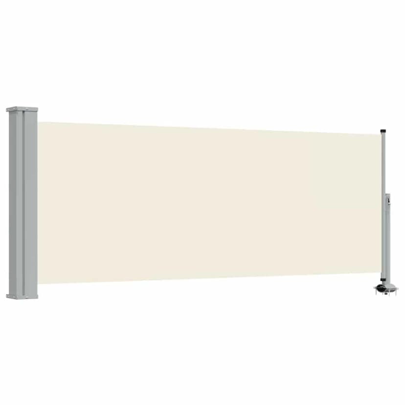 vidaXL Patio Retractable Side Awning 100x300cm Cream Gard… - 1