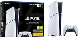 Playstation Sony, 5 Édition Numérique, PS5 avec 1 Manette Sans Fil DualSense, Couleur : Blanche