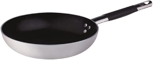 Pentole Agnelli Aluminium Teflon Platinum Saute Pan 3-5 Mm. Thick, Diameter 24 Cm., Colour - Silver
