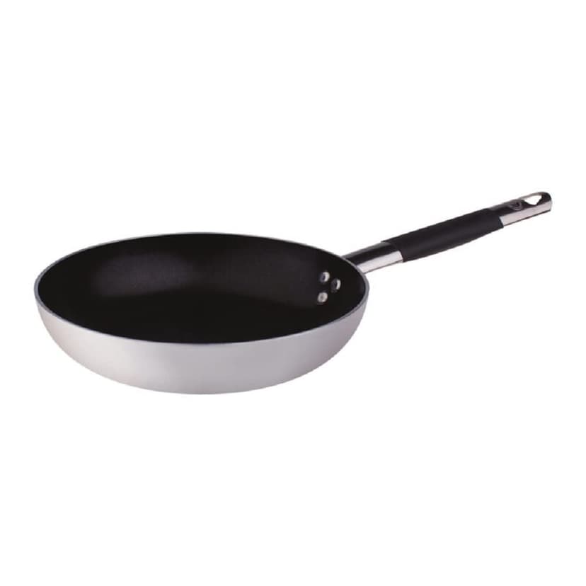 Pentole Agnelli Aluminium Teflon Platinum Saute Pan 3-5 Mm. Thick, Diameter 24 Cm., Colour - Silver - 1