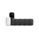 Nouvelle caméra Blink (Outdoor 4) + sonnette vidéo supplémentaire Blink (noir) : caméra de surveillance connectée HD sans fil, 2 ans d'autonomie (système 4 caméra avec Sync Module Core) - 1