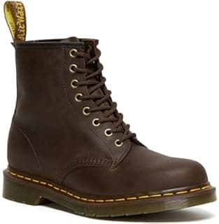 Dr. Martens Women's 1460 Boat Shoes, Brown Gaucho Crazyhorse 203, 7 UK Men 8 UK Women - 1