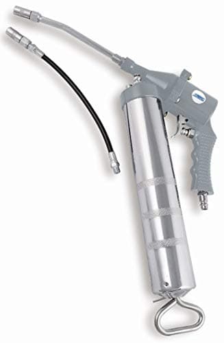 ABAC Pistolet à Graisse G-911, Pistolet avec Tuyau Rigide et Flexible de Lubrifiant Inclus, Capacité de Bouteille 400 ml, Gris - 1