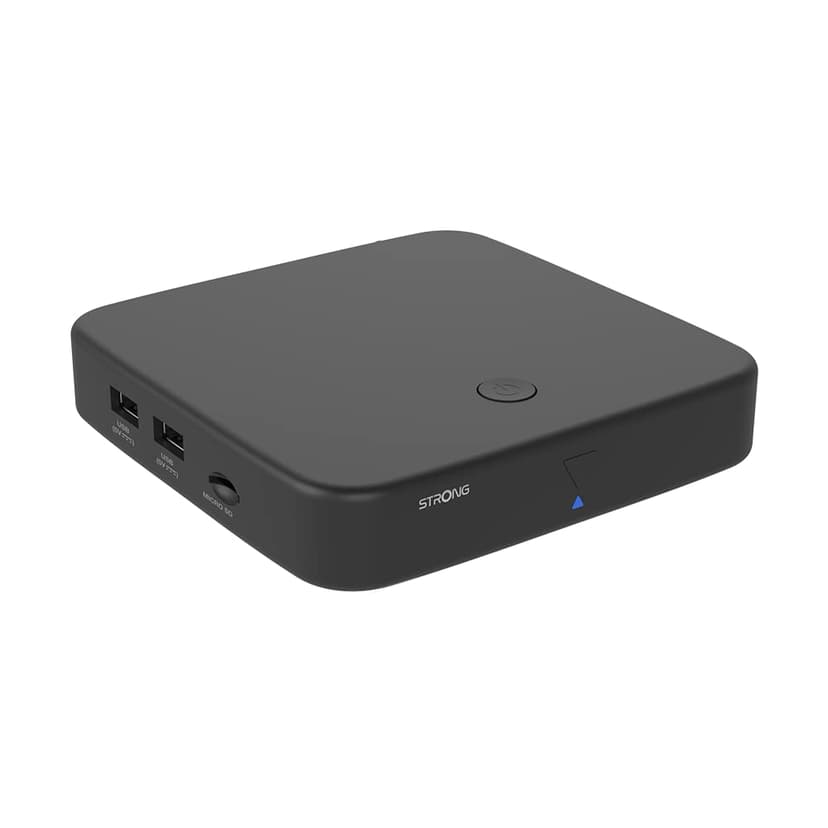 STRONG SRT420 Hybrid Streaming Box Android TV + TNT, 4K, HDR, Dolby® Digital and Dolby® Digital Plus, Chromecast, Voice Assistant Google, Netflix, Disney+, Prime, WiFi, Ethernet, Bluetooth - 4