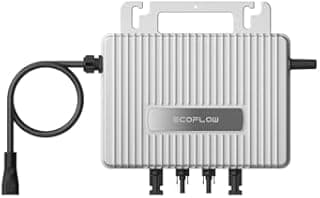 EcoFlow Stream Micro-onduleur Solaire Intelligent 800 W, pour Centrale électrique de Balcon, onduleur PV pour 2 Panneaux solaires, Étanchéité IP67, MPPT intégré, Contrôle par WiFi/APP - 1