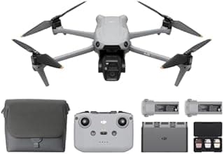 DJI Air 3S Fly More Combo (RC-N3), Drone with 1" CMOS Wide-Angle & Medium Tele Camera, 4K/60fps HDR Video, Nightscape Omnidirectional Obstacle Sensing & 3 Batteries for Extended Flight Time - 1