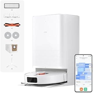 XIAOMI Robot Vacuum X20 Pro – Smart 2-in-1 Vacuum & Mop with Auto-Empty Dock, AI Obstacle Avoidance, 8000Pa Suction, LDS Laser Navigation, App & Voice Control, UK Version – White - 1