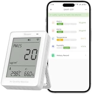 SONOFF Moniteur intelligent de qualité de l'air, PM2.5, d…