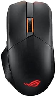 ASUS ROG Chakram X Origin Gaming Mouse, Tri-Mode Connectivity (2.4GHz RF, Bluetooth, Wired), 36000 dpi Sensor, 11 Programmable Buttons, Detachable Joystick, Paracord Cable, Black - 1