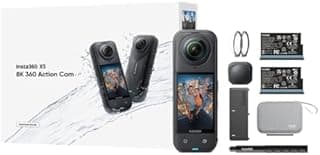 Insta360 X5 Essentials Bundle – Waterproof 8K 360° Action…