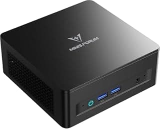 MINIS FORUM UM760 Slim Mini-PC, AMD Ryzen 5 7640HS Prozessor (6 Kerne / 12 Threads, bis zu 5,0 GHz), 16 GB DDR5, 512GB PCIe 4.0 SSD, DP/HDMI 2.1 / USB 4, Wi-Fi 6E / Bluetooth 5.2