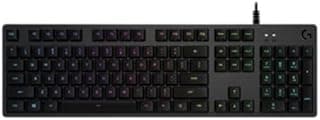 Logitech G512 Clavier Gamer Mécanique, Eclairage RGB LIGHTSYNC, Clicky Switchs GX Blue, Alliage Aluminium 5052, Touches de Fonction Complètes, Relais USB, Français AZERTY - Noir