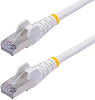 StarTech.com 15m White CAT8 Ethernet Cable, Snagless RJ45…