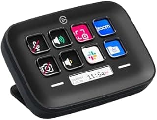 Elgato Stream Deck Neo (Black) – 8 Customisable Keys, 2 Touch Points, Speed Through Tasks & Workflows - Control Word, Excel, PowerPoint, Teams, Zoom, Spotify and more - Works with Mac & PC - 1