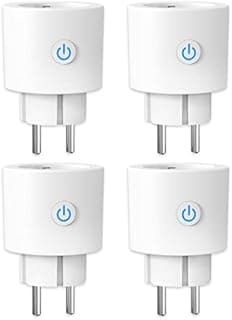 ANTELA Prise Connectée WiFi 16A 3680W Mesure de Consommation Électrique, Prise Intelligente compatible avec Alexa/Google Home, APP Contrôle, Horaires et Minuterie - 1