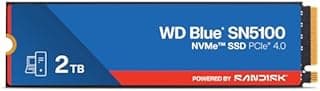 WD Blue SN5100 SSD 2 to (7 100 MB/s en Lecture, Disque SSD NVMe, M.2 2280, PCIe Gen 4.0, nCache 4.0, Technologie Sandisk 3D CBA NAND, Acronis True Image) - 1