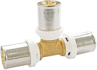 SOMATHERM FOR YOU, Crimp tee for Multilayer Tube Ø16 - Easy and Quick Connection, Compatible with U, H, TH Profiles - NF 545 Standard - Sealing Safety and Visual Inspection