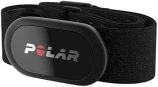 Polar H10 Heart Rate Sensor – Black – ANT+ & Bluetooth, ECG/EKG Accuracy, HRV Tracking, Waterproof, Machine-Washable Strap, Comfortable Fit, Replaceable Battery, Sports & Gym Compatible M-XXL 75-115cm - 1
