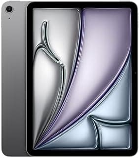 Apple iPad Air 11 Inch with M3 Chip: Designed for Apple Intelligence, Liquid Retina Display, 128GB, 12MP Front/Rear Cameras, Wi-Fi 6E, Touch ID, Day Battery Life - Space Gray - 1