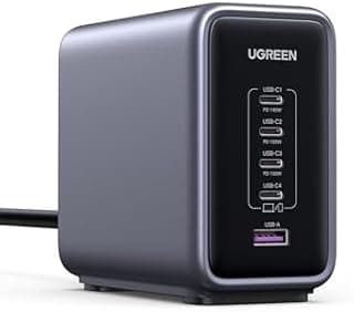 UGREEN Nexode 300W USB C Chargeur Station PD 3.1 140W Charge Rapide Prise Secteur Bureau GaN Tech Compatible avec MacBook Pro Air Neo M5 M4 M3 M2 M1 iPad iPhone 17 16 15 14 13 12 Galaxy S26 S25 S24
